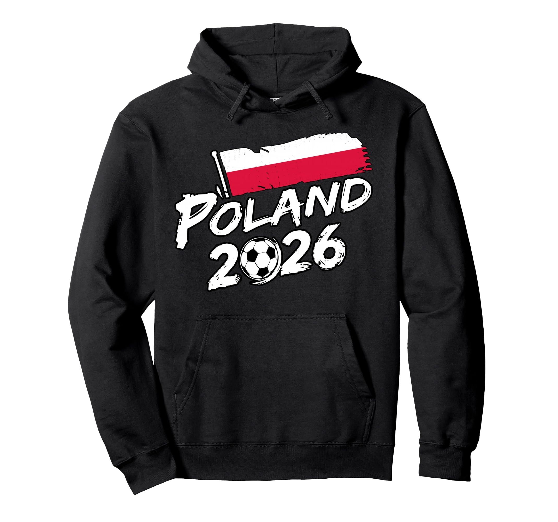 Poland Soccer Football Game Player Hoodie - Minimalist Print for Adults