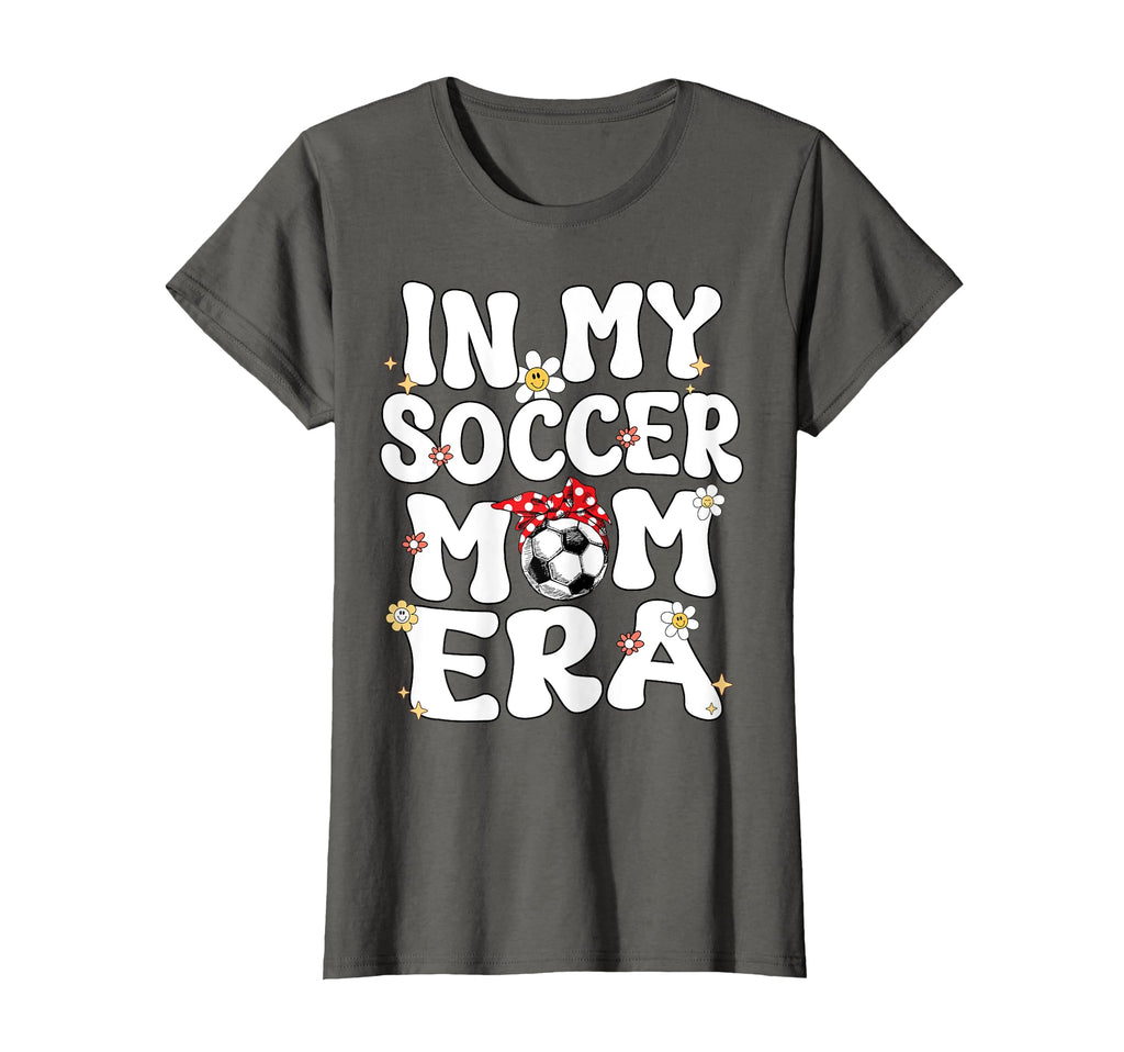 My Soccer Mom Era Groovy Soccer Mom T-Shirt - Fun Novelty Design Men Women