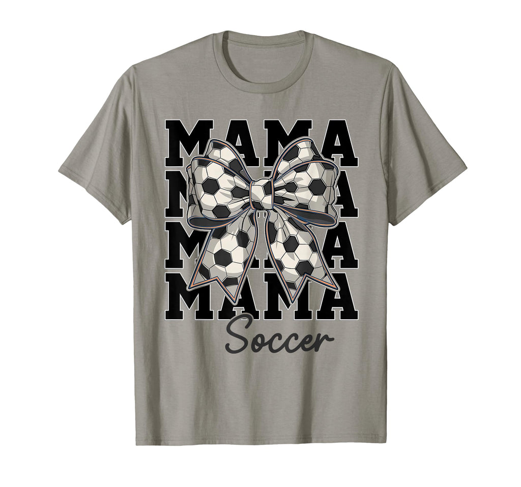 Soccer Mama Coquette Bow Biggest Fan T-Shirt - Minimalist Print for Adults