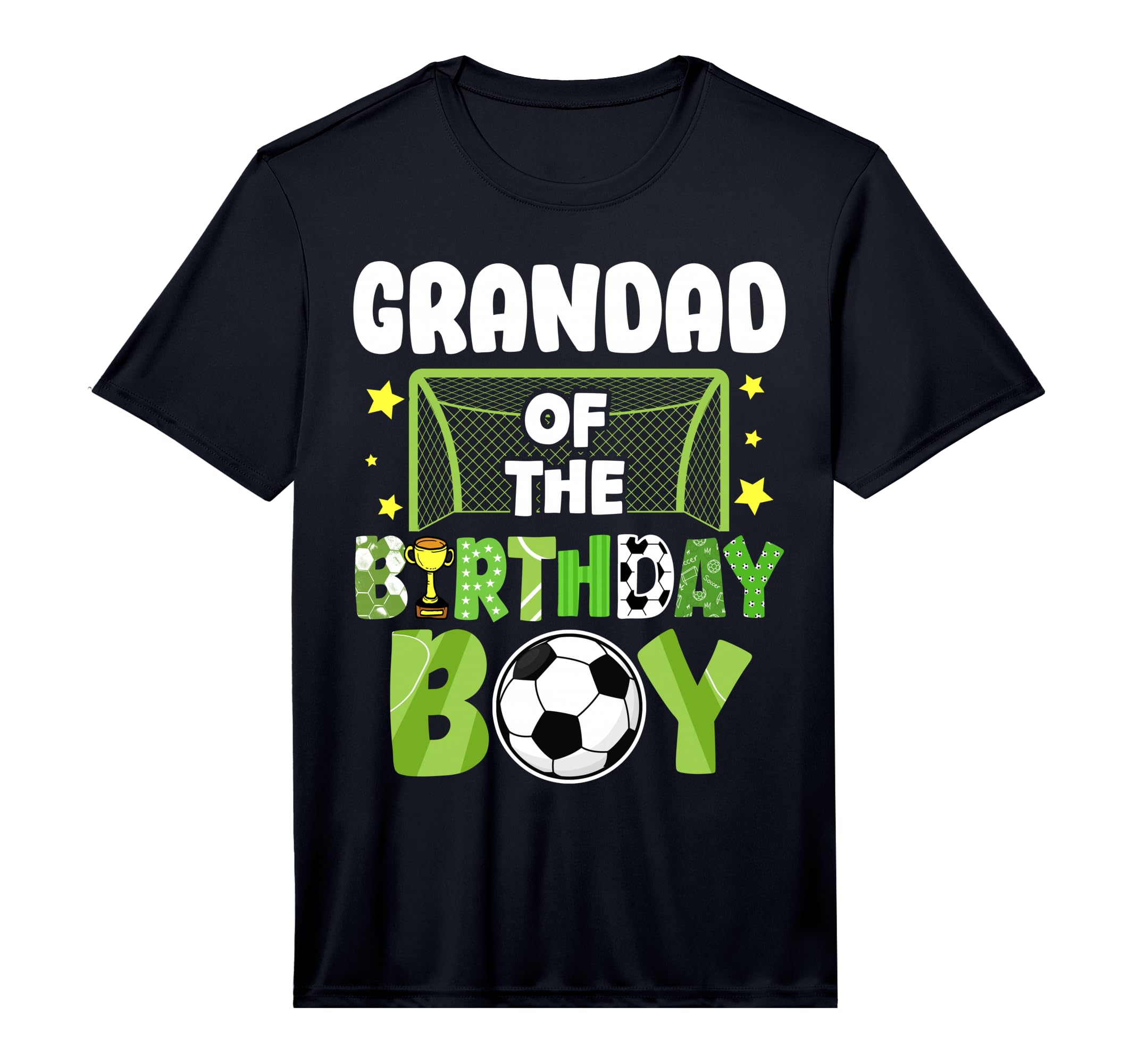 Mens Soccer Grandad Birthday Party T-Shirt - Minimalist Print Men Women