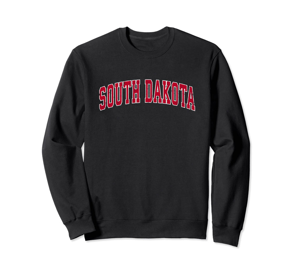 South Dakota Sd Sports Red Sweatshirt - Minimalist Print Men Women