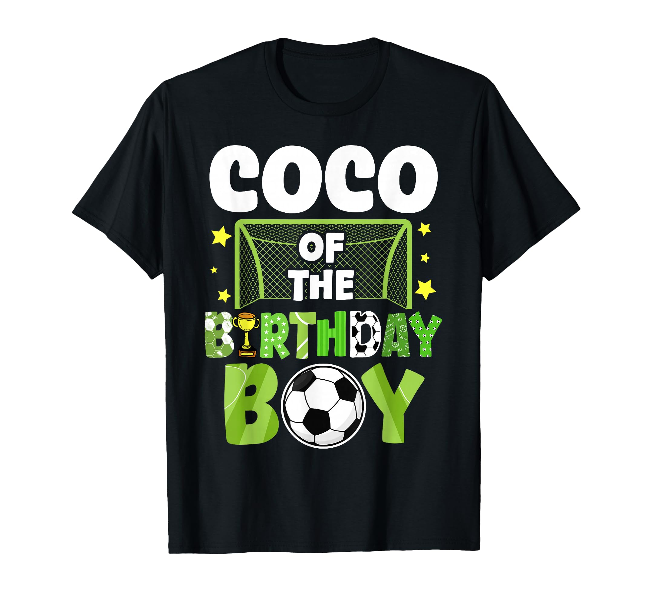 Soccer Coco Birthday Party Family T-Shirt - Minimalist Print Men Women