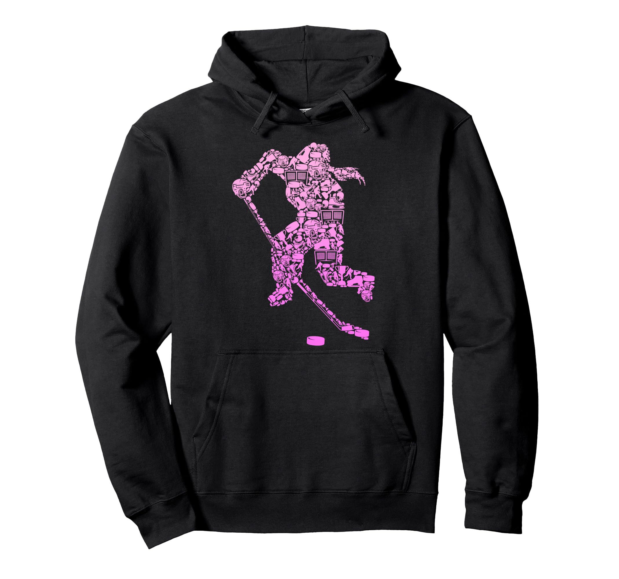 Ice Hockey Player Hoodie - Graphic Print Men Women