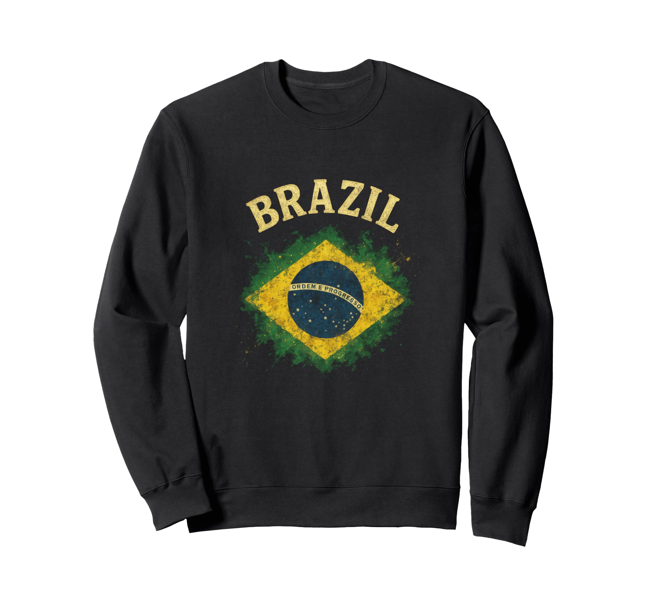 Brazil Brazilian Soccer Pride Flag Sweatshirt - Minimalist Print Men Women