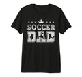 Soccer Dad Fathers Day Soccer Father Tri T-Shirt - Minimalist Print Unisex