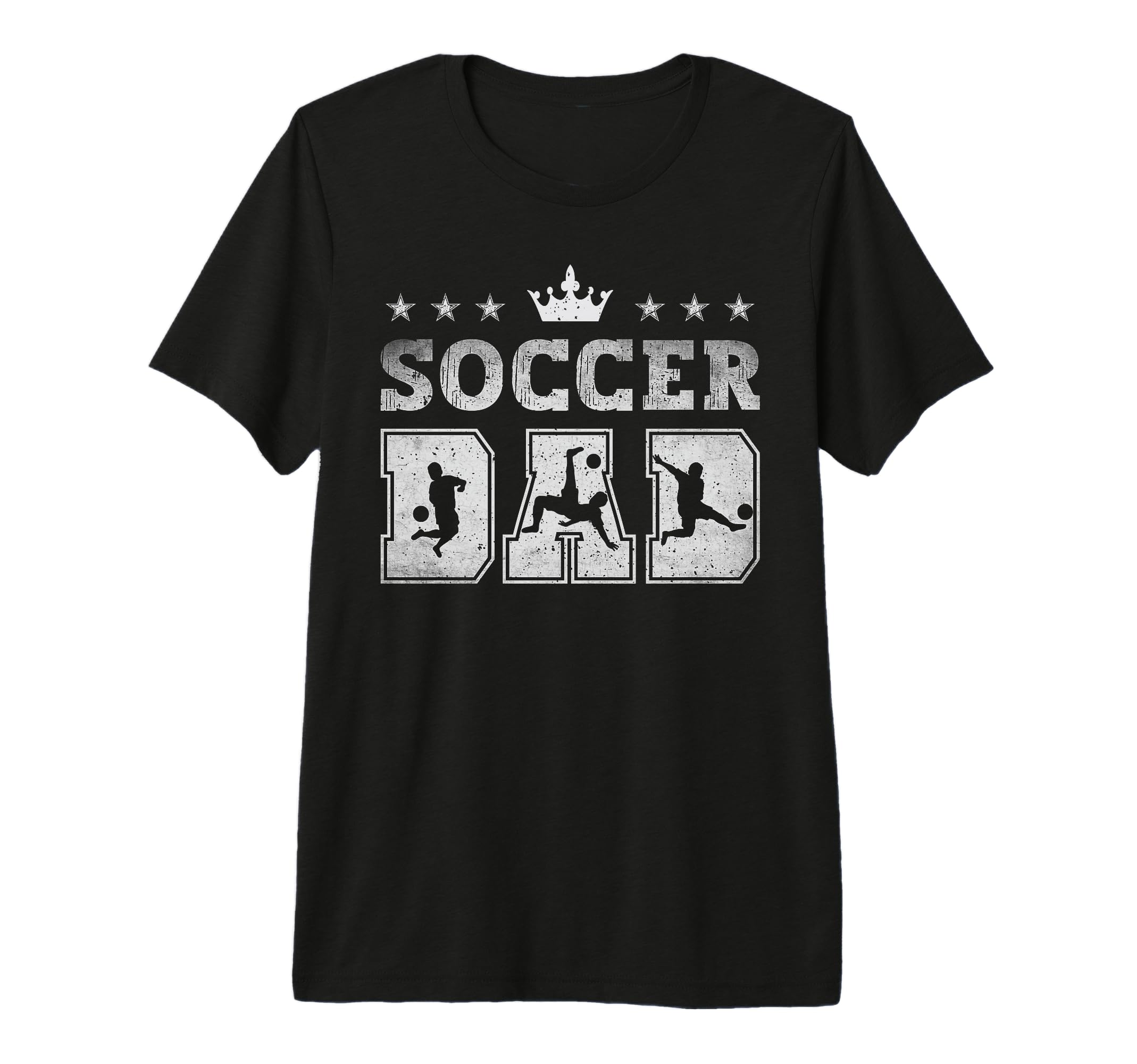 Soccer Dad Fathers Day Soccer Father Tri T-Shirt - Minimalist Print Unisex