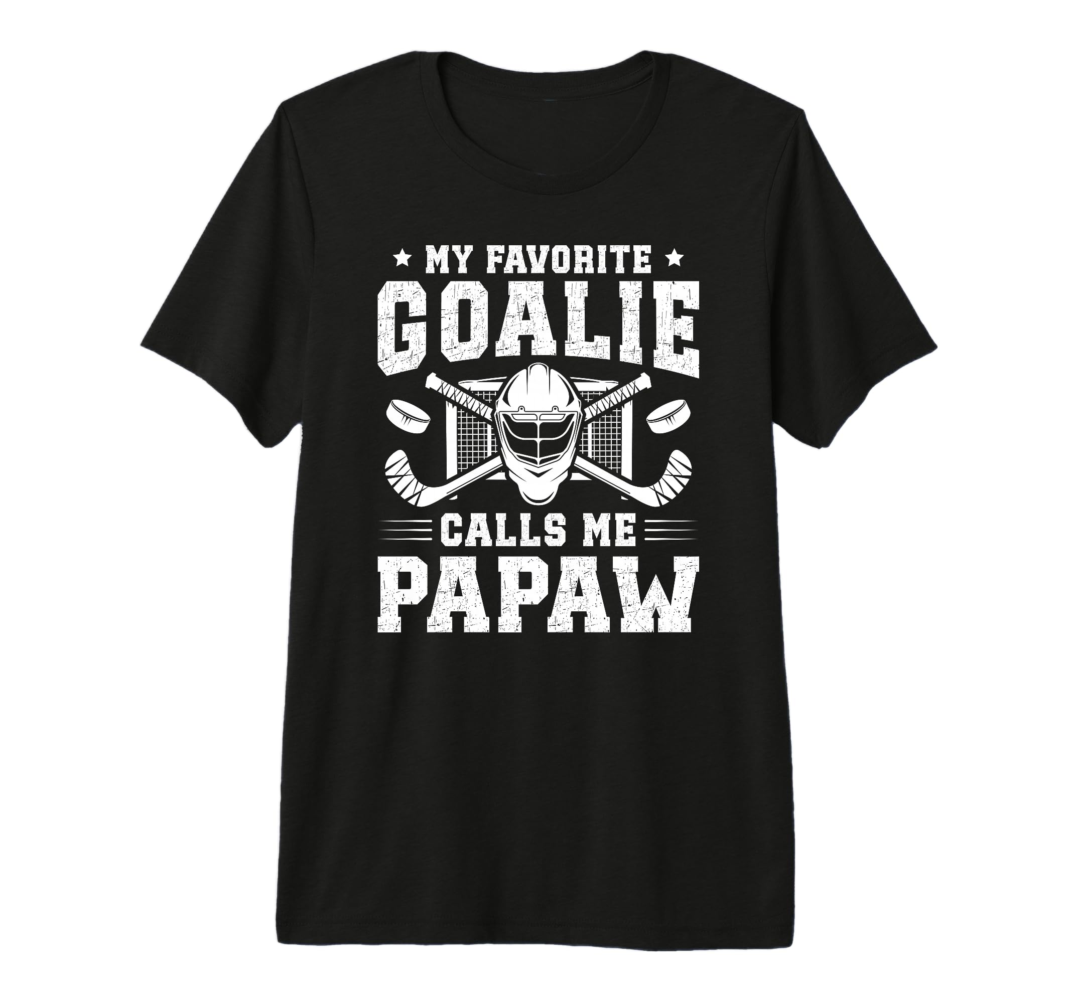 Mens Proud Hockey Goalie Papaw Ice T-Shirt - Aesthetic Graphic Unisex