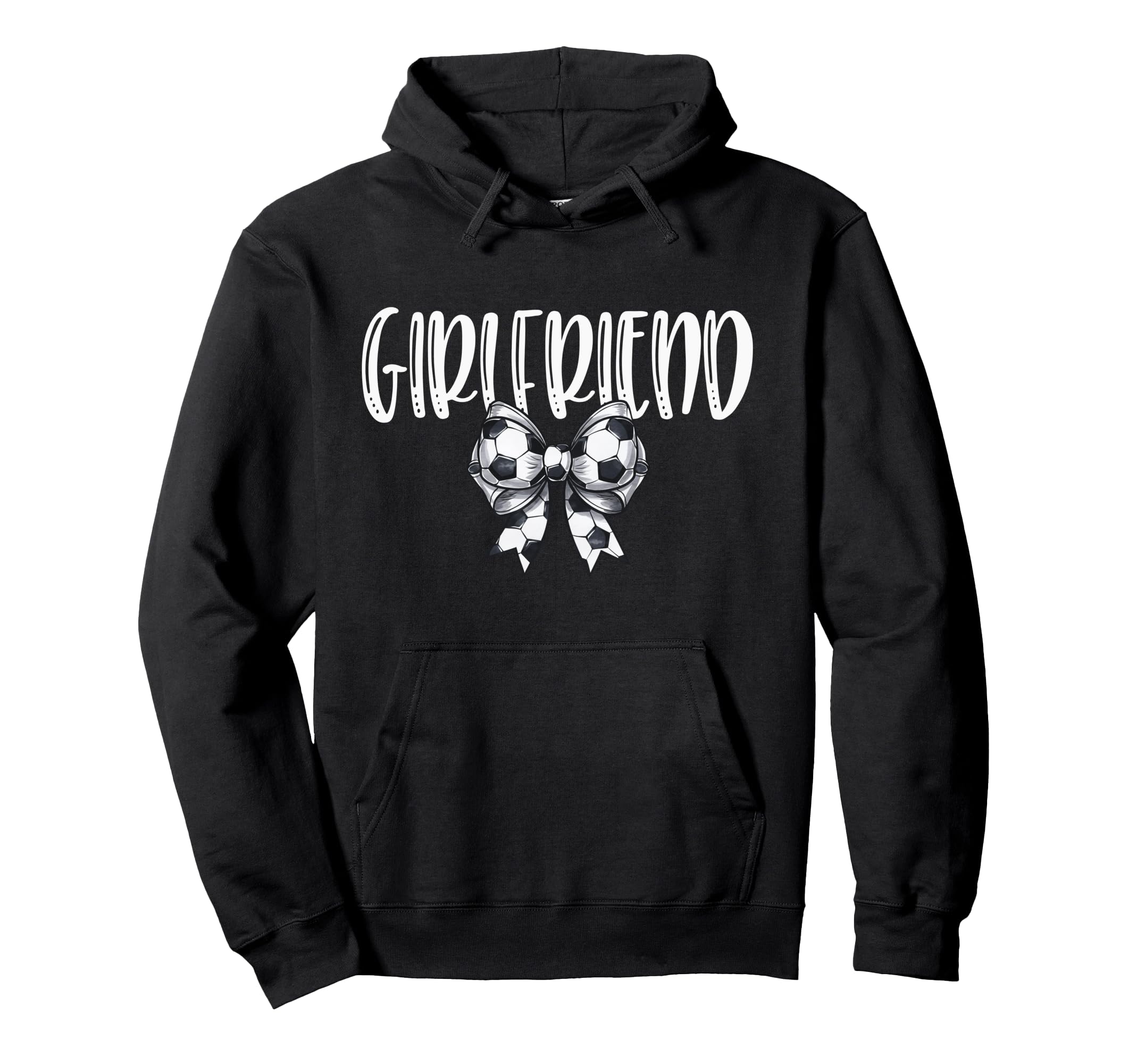 Coquette Soccer Girlfriend Spirit Hoodie - Custom Art Print for Adults