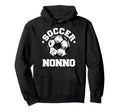Soccer Nonno Soccer Ball Distressed Funny Hoodie - Trendy Graphic Unisex