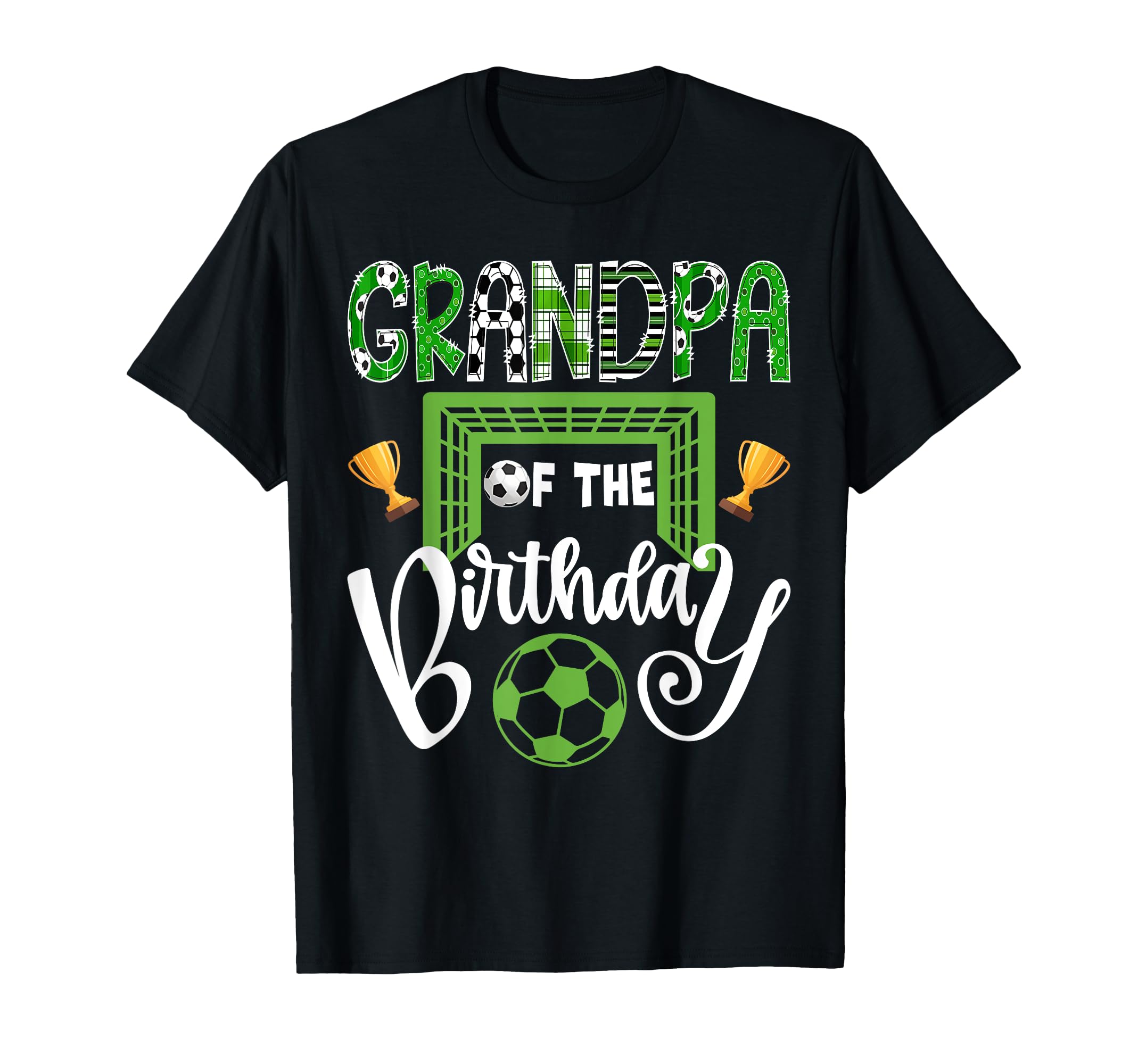 Grandpa Birthday Soccer Player Bday T-Shirt - Minimalist Print Unisex