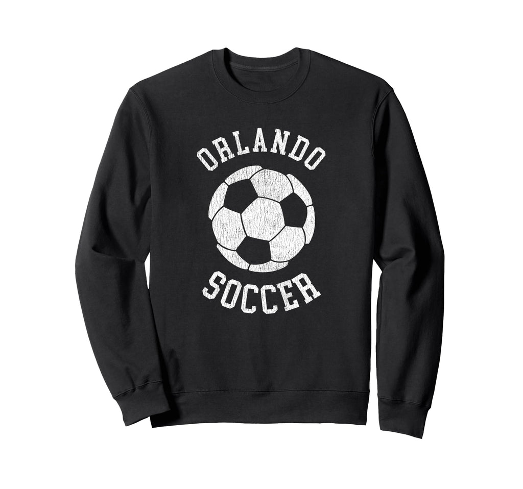 Orlando Soccer Distressed 90S Sweatshirt - Casual Everyday Wear Unisex