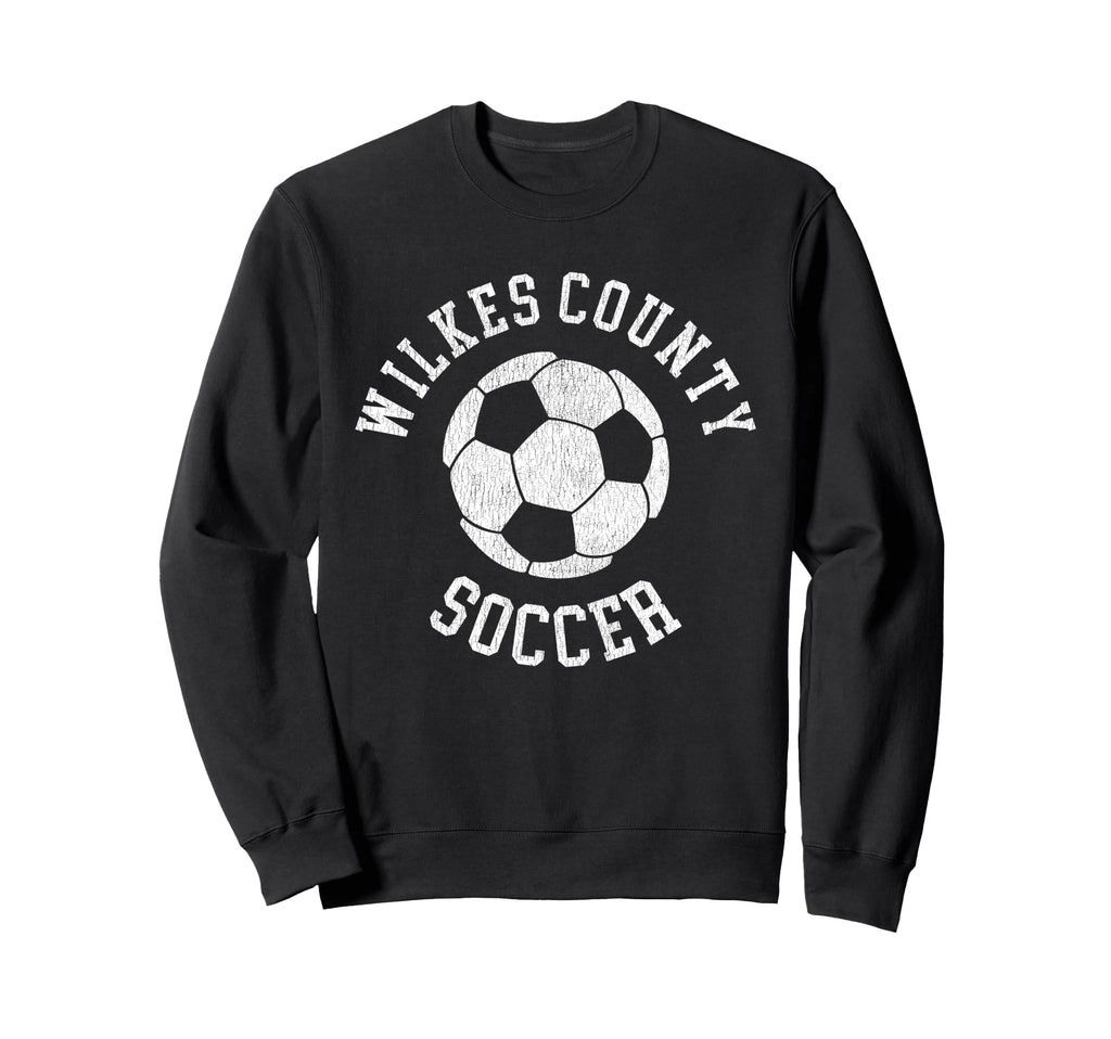 Wilkes County Soccer Distressed 90S Sweatshirt - Trendy Graphic Unisex