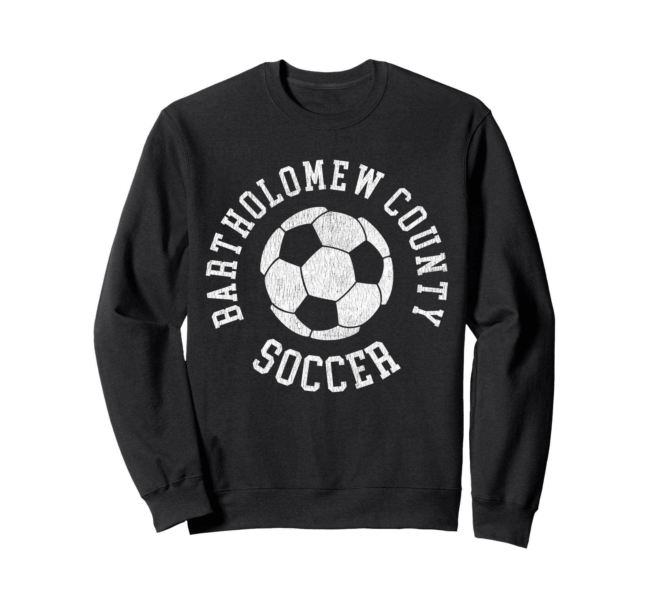 Bartholomew County Soccer Sweatshirt - Unique Graphic for Adults