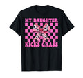 My Daughter Kicks Grass Soccer Mom T-Shirt - Custom Art Print Men Women