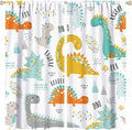 Dinosaur Curtains for Kids Boys Girls Home Decor Childish Cute Dino Animals Print Pattern Rod Pocket Blackout Window Drapes for Nursery Baby Bedroom Playroom W31.5xL63in 2 Panels