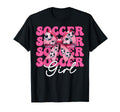 Womens Coquette Bow Ribbon Soccer T-Shirt - Trendy Graphic for Adults
