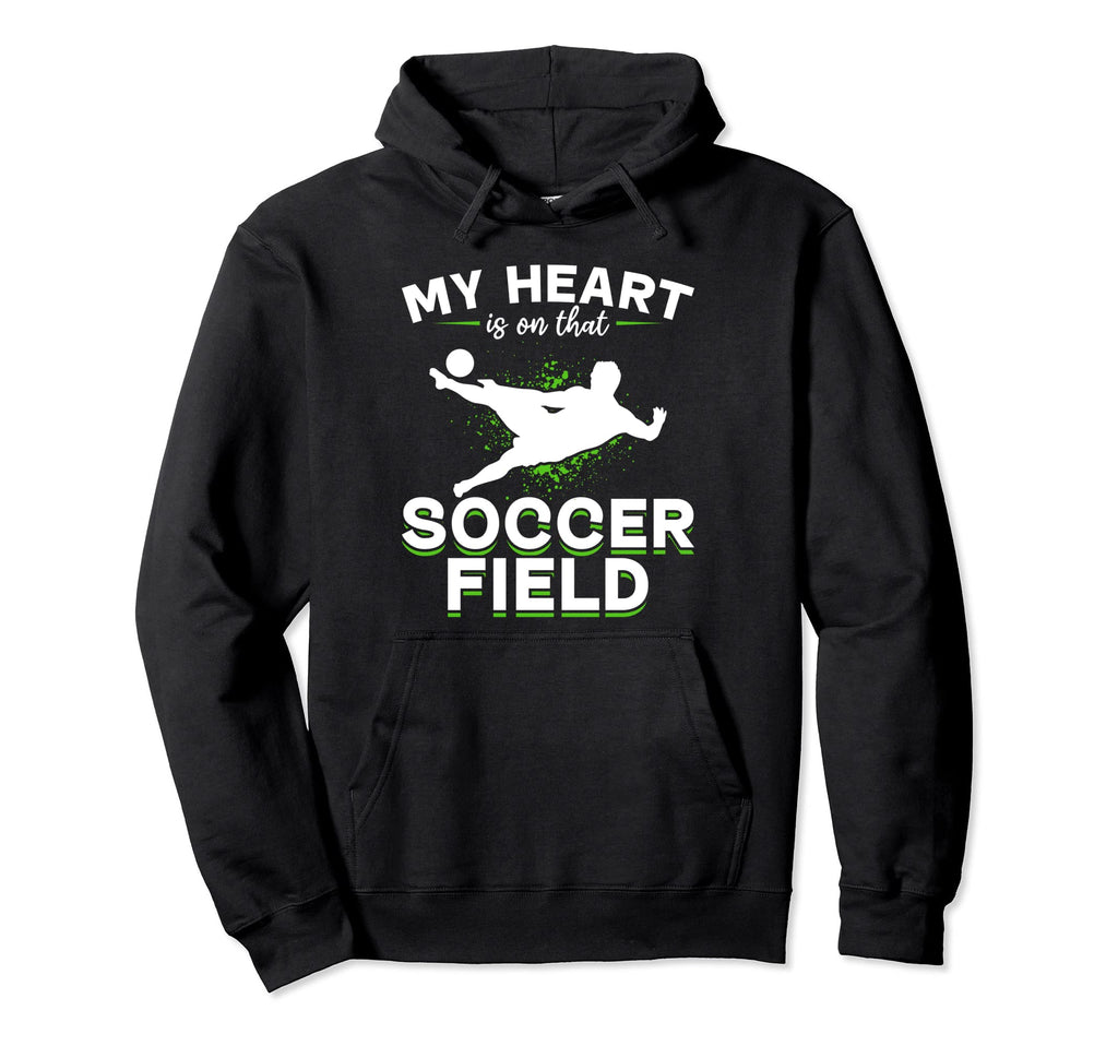 Soccer Game Day My Heart Is That Hoodie - Custom Art Print for Adults