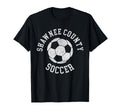 Shawnee County Soccer Distressed 90S T-Shirt - Streetwear Style for Adults