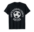 Santa Barbara County Soccer Distressed 90S T-Shirt - Trendy Graphic Unisex