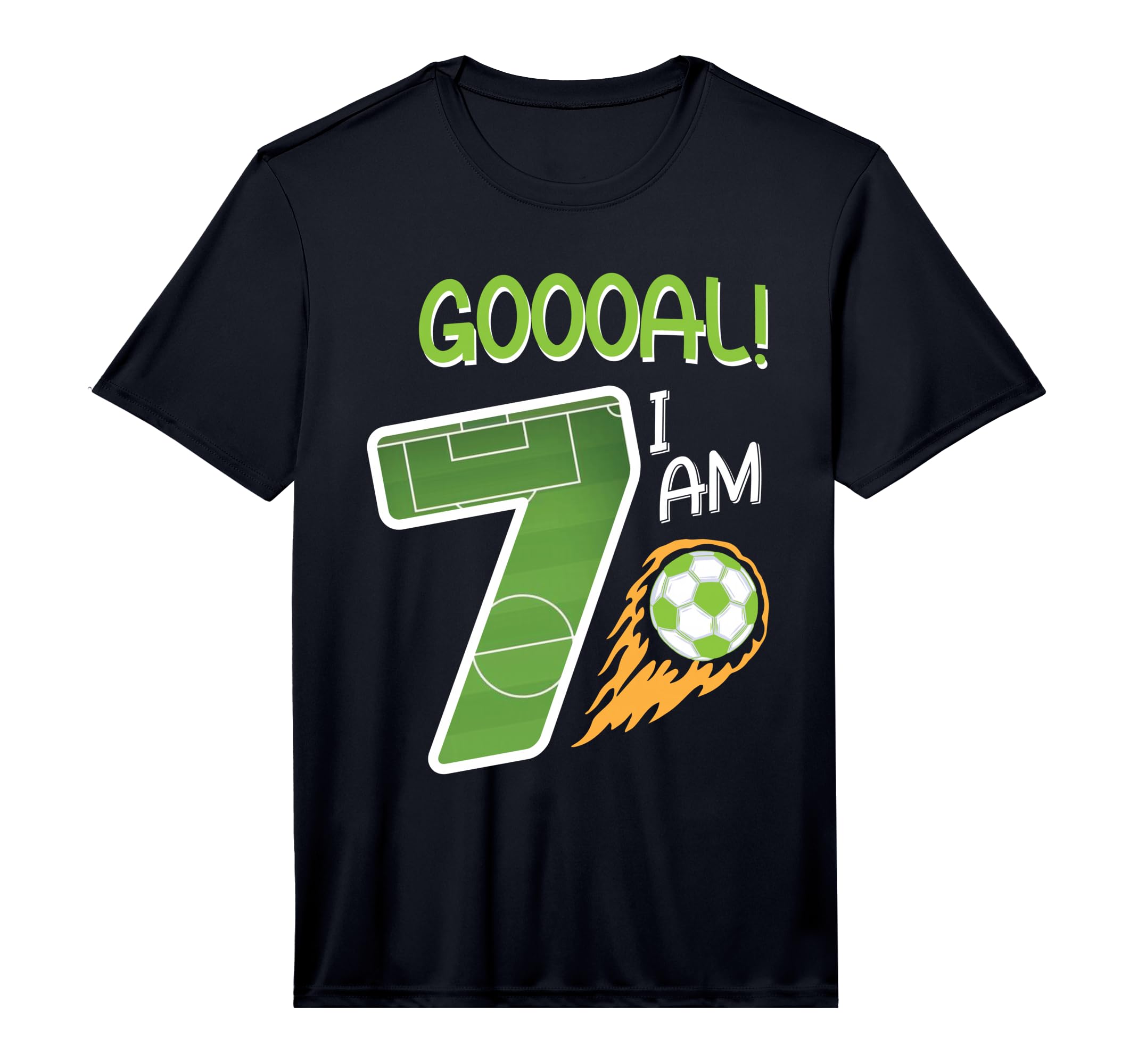 Soccer Im 7 Years Old Birthday T-Shirt - Custom Art Print for Adults