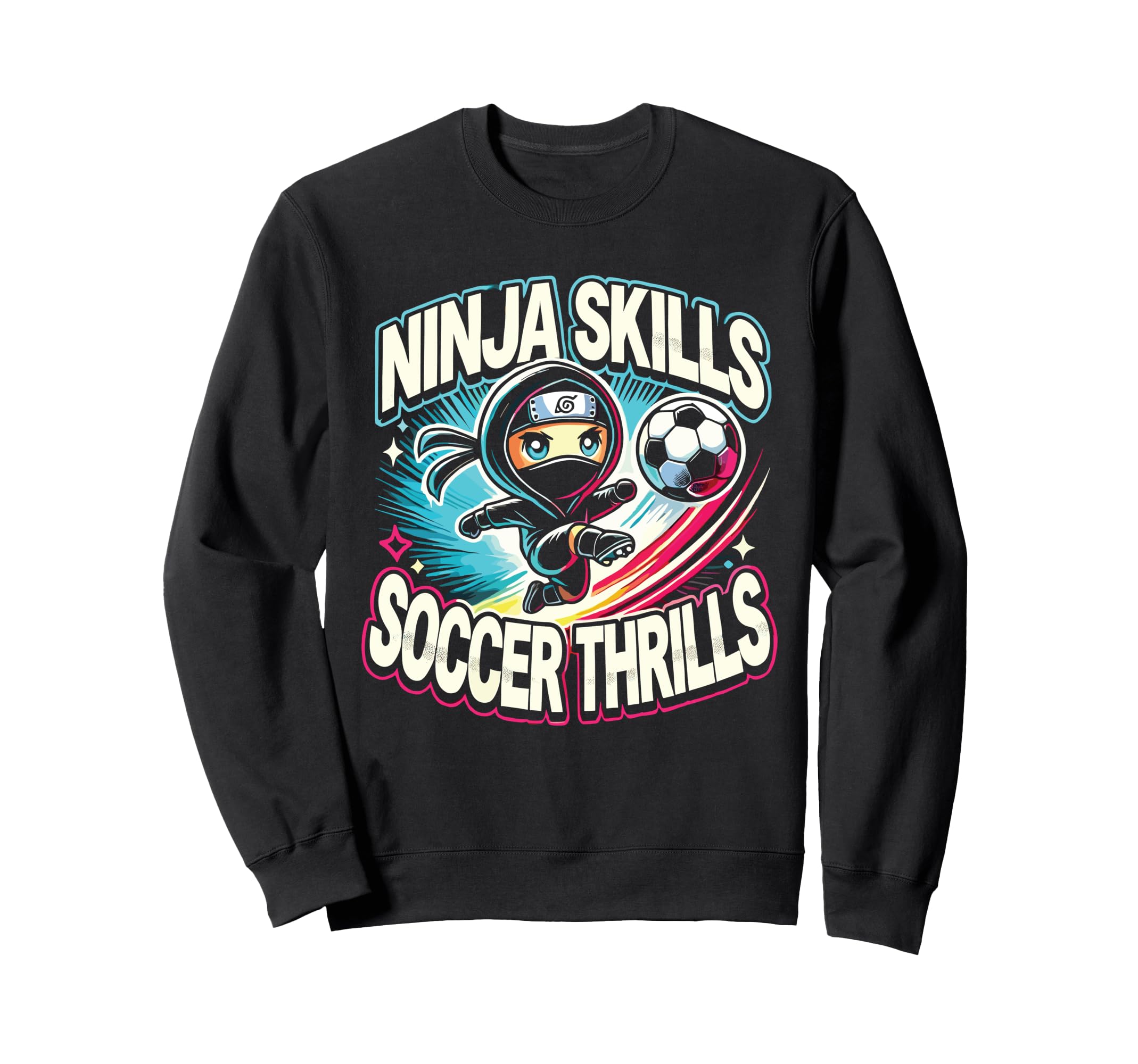 Soccer Player Ninja Skills Soccer Sweatshirt - Streetwear Style Men Women