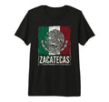Zacatecas Mexico Flag Distressed Eagle T-Shirt - Unique Graphic Men Women