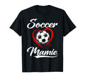 Soccer Mamie Soccer Heart Family T-Shirt - Aesthetic Graphic Unisex