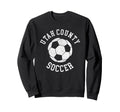 Utah County Soccer Distressed 90S Sweatshirt - Graphic Print for Adults