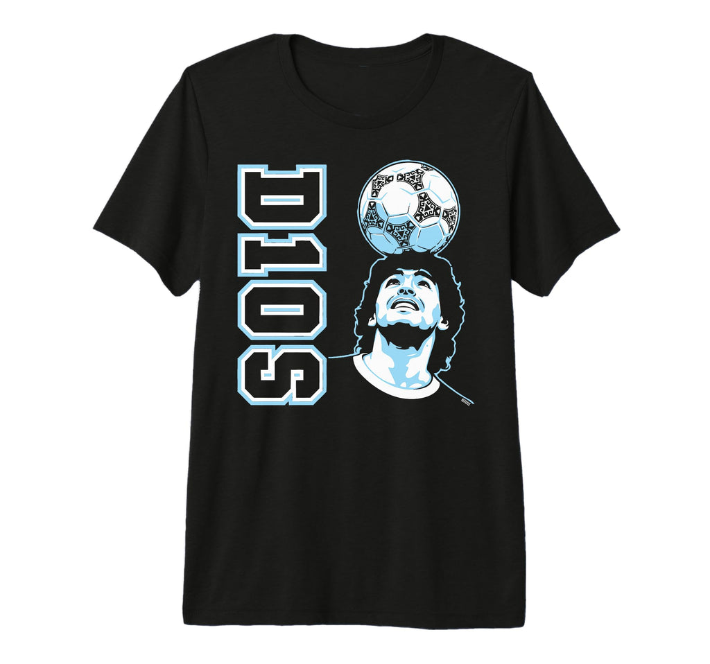 Diego Maradona D10S Headball Soccer Tri T-Shirt - Streetwear Style Unisex