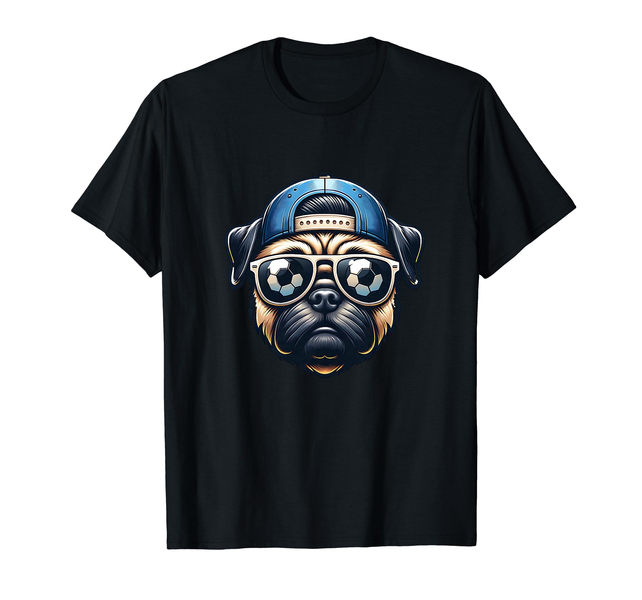 Pug Soccer Champion Player Fan Ball T-Shirt - Novelty Apparel Men Women