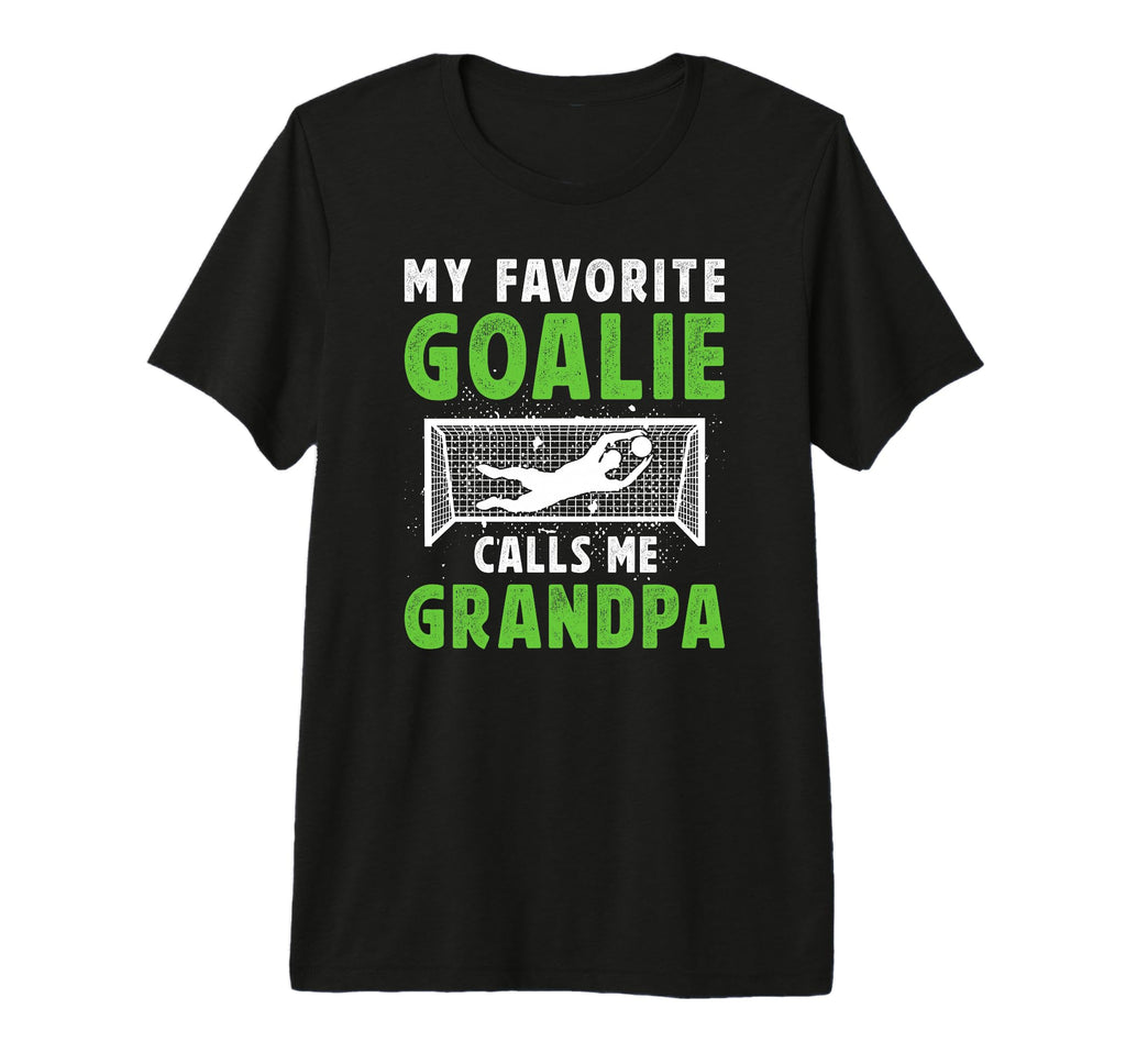 Mens Favorite Soccer Goalie Grandpa T-Shirt - Streetwear Style Men Women