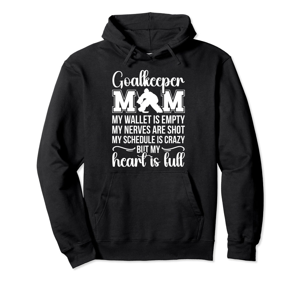 Proud Hockey Goalkeeper Mom Ice Hockey Hoodie - Unique Graphic for Adults
