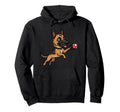 Soccer Ball German Shepherd Dog Play Hoodie - Unique Graphic for Adults