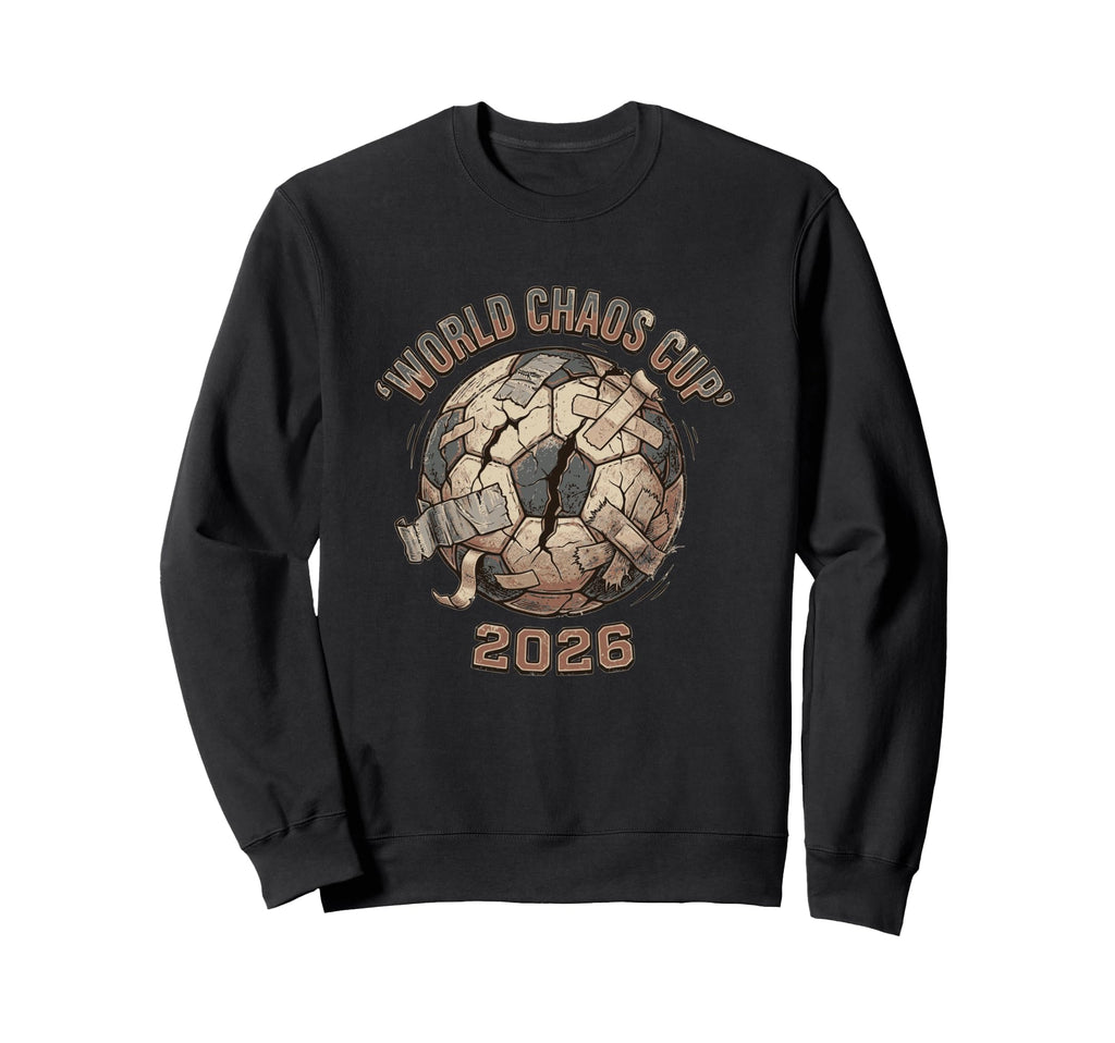 Chaos Cup Funny Soccer Football Ball Sweatshirt - Graphic Print Unisex