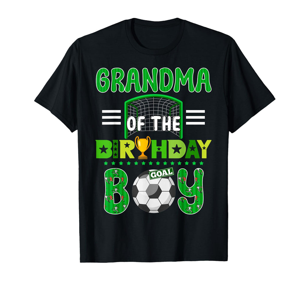 Grandma Birthday Soccer Goal Family T-Shirt - Casual Everyday Wear Unisex