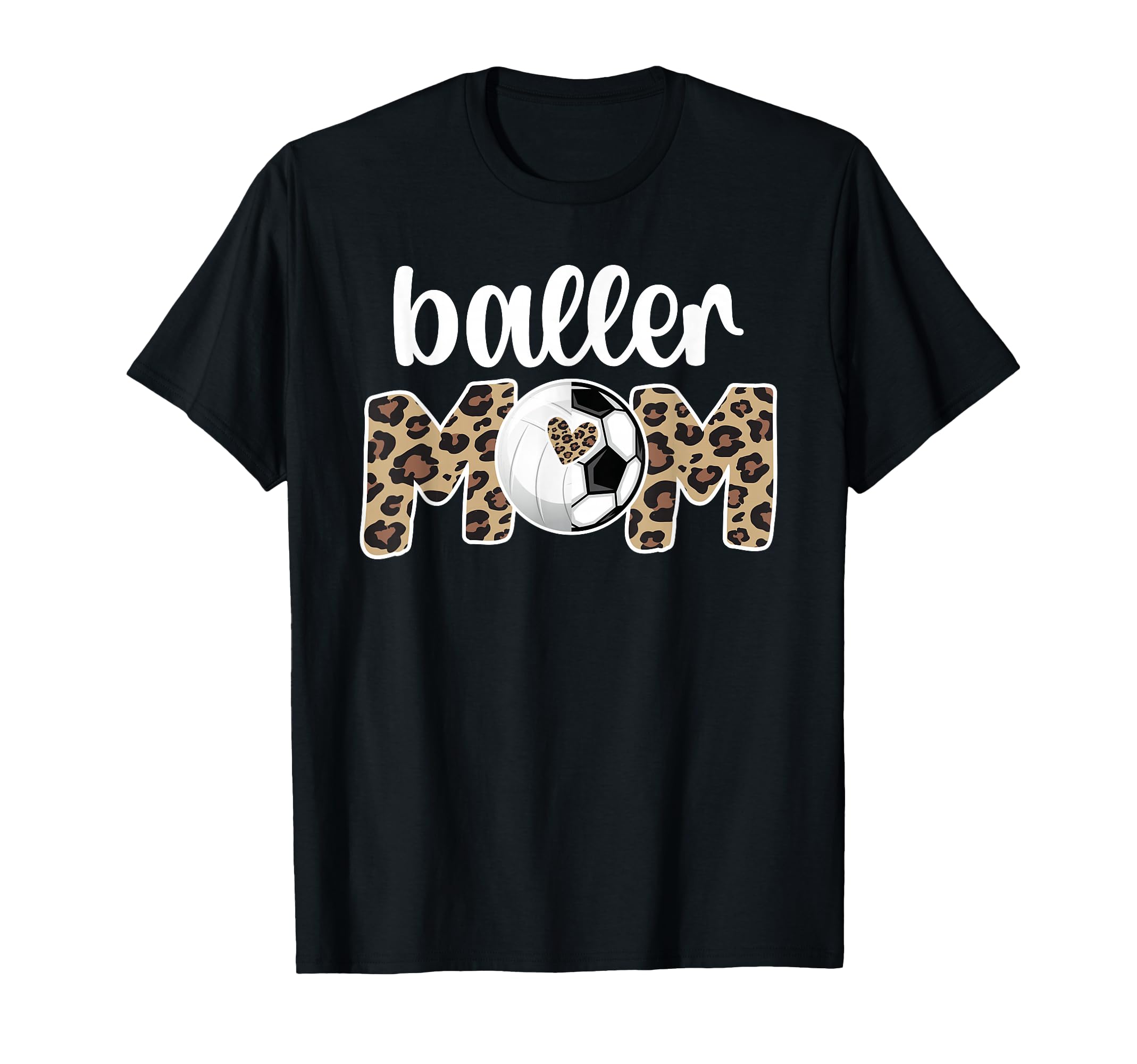 Baller Mom Proud Volleyball Soccer Player T-Shirt - Novelty Apparel Unisex