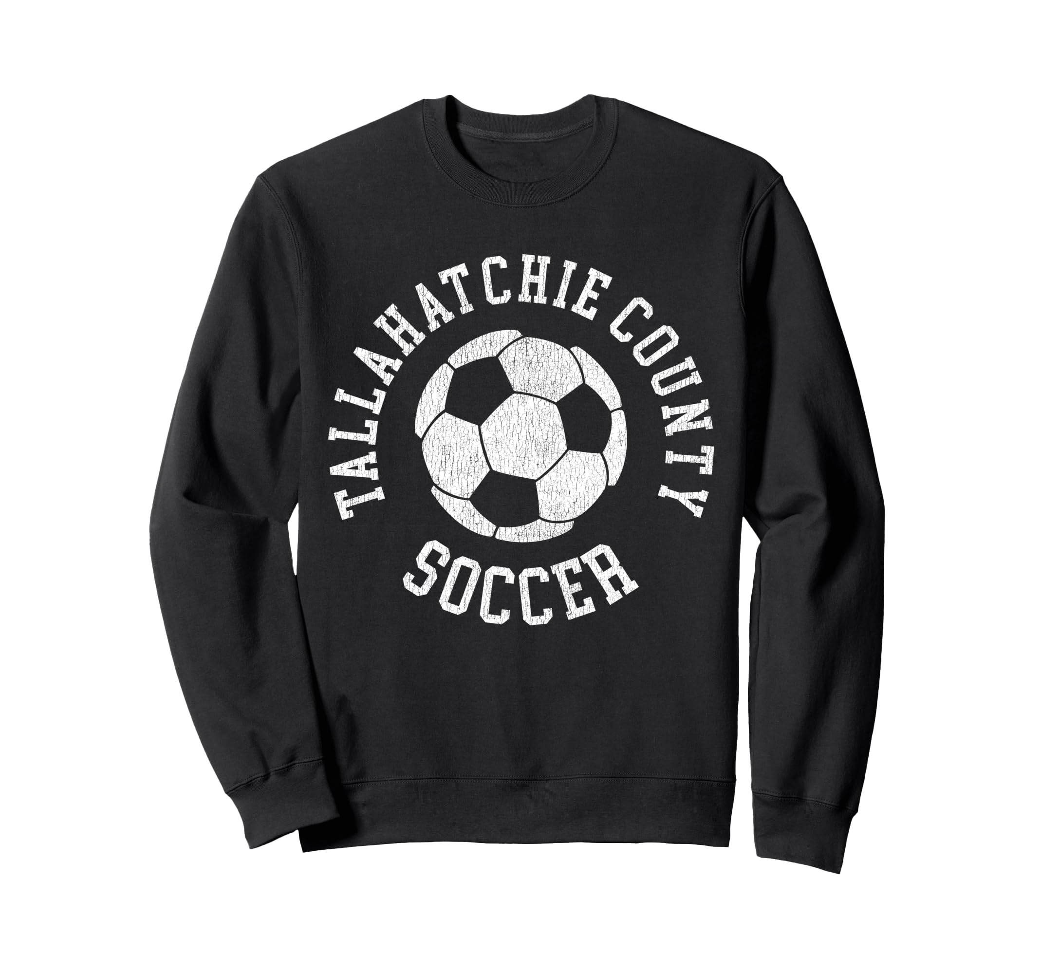 Tallahatchie County Soccer Distressed Sweatshirt - Streetwear Style Unisex