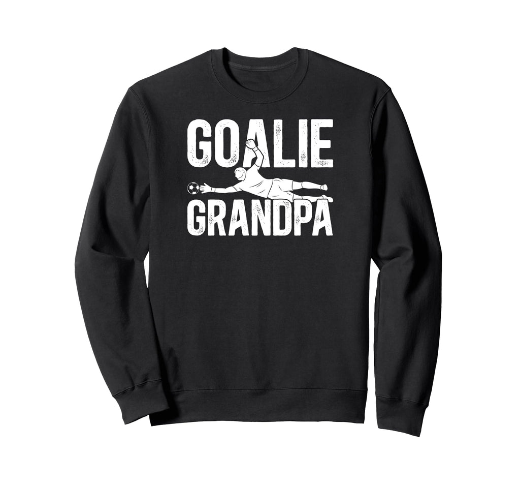 Soccer Goalie Grandpa Soccer Keeper Sweatshirt - Graphic Print Unisex