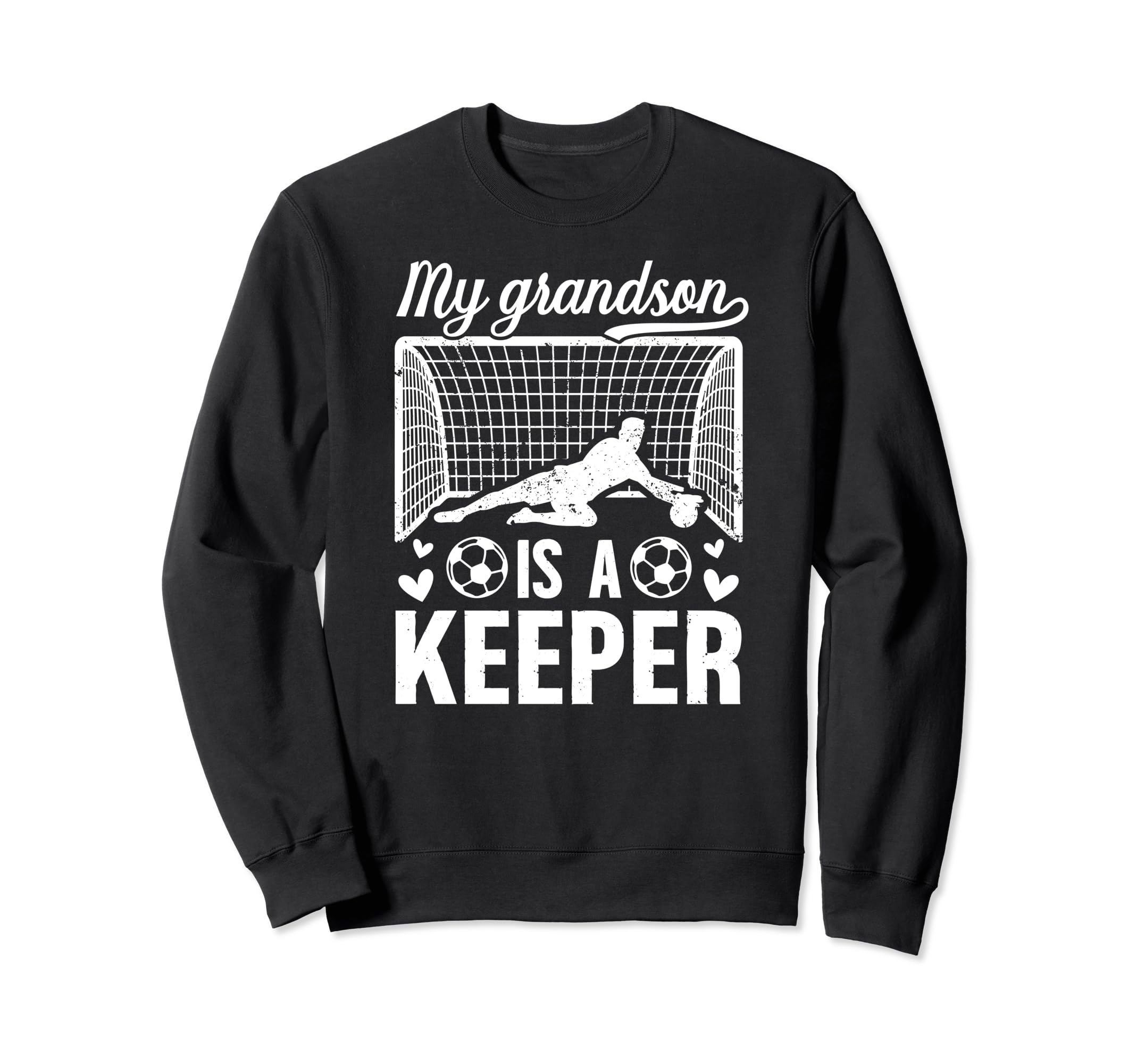 My Grandson Soccer Keeper Grandma Sweatshirt - Trendy Graphic Unisex