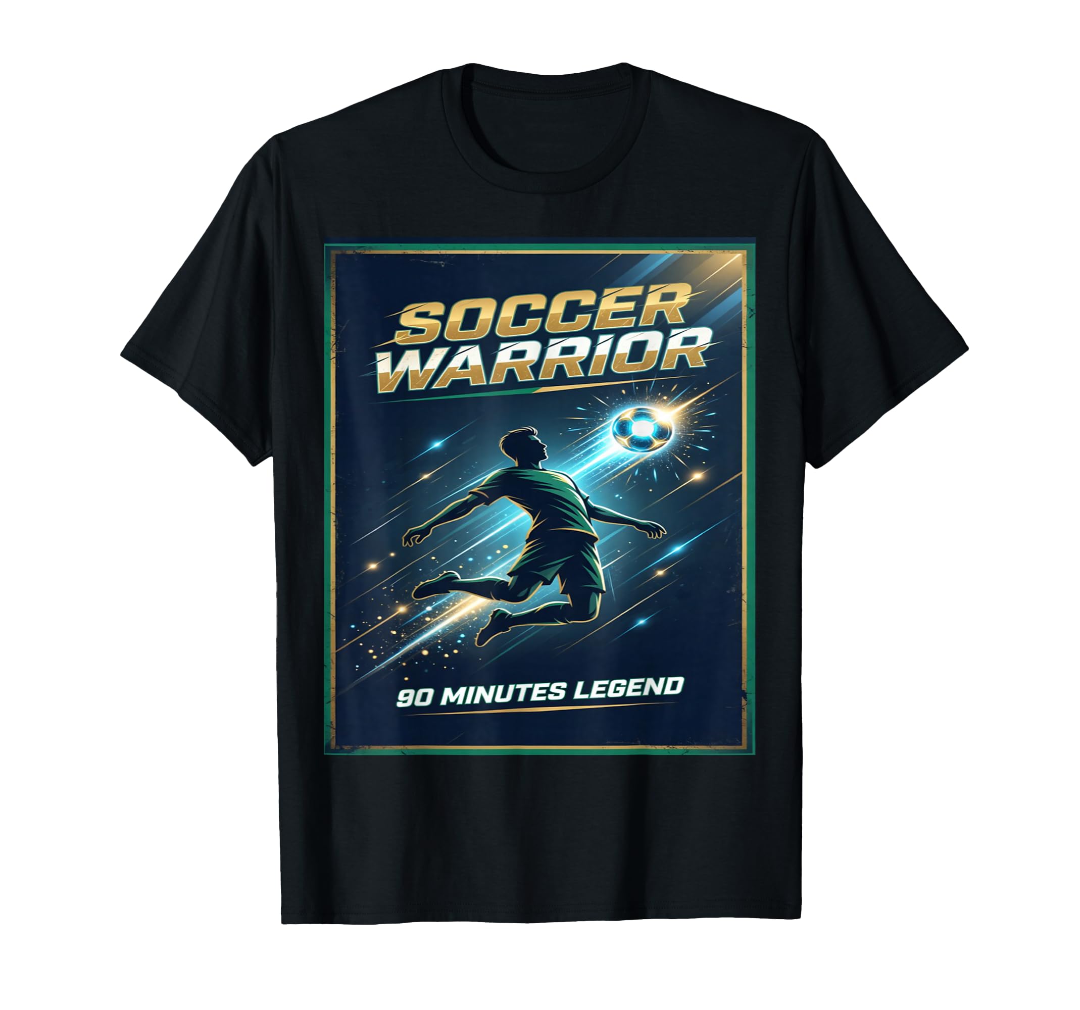 Football Warrior Soccer 90 Minutes T-Shirt - Fun Novelty Design Unisex