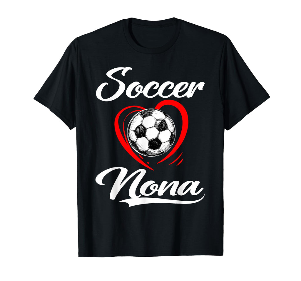 Soccer Nona Soccer Heart Family Matching T-Shirt - Graphic Print Men Women
