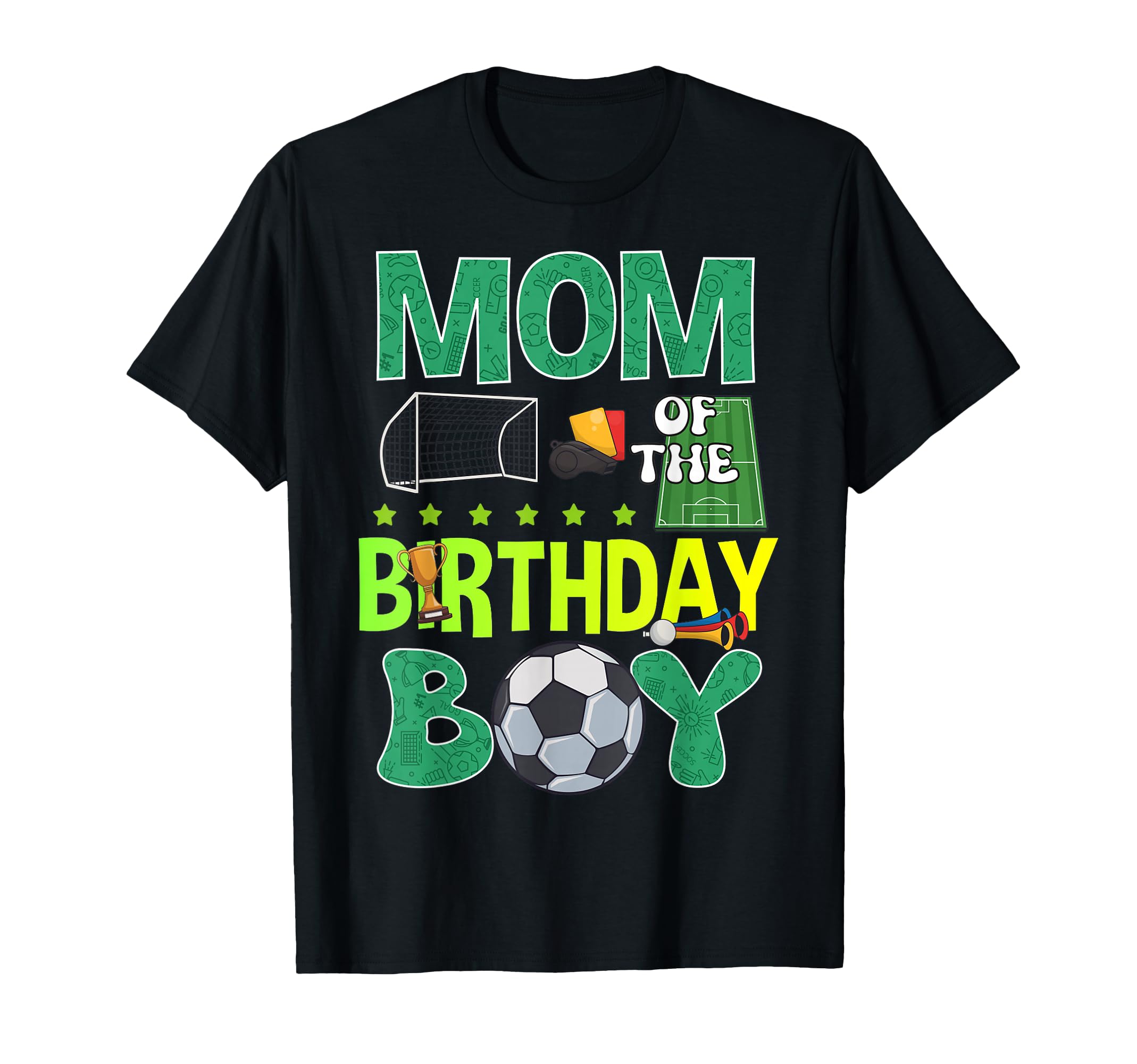 Soccer Goal Birthday Party Trophy Ball T-Shirt - Unique Graphic for Adults