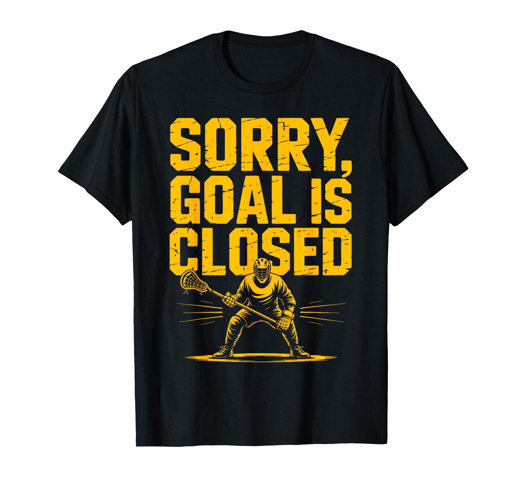 Lacrosse Goalie Goal Closed Lax T-Shirt - Aesthetic Graphic for Adults