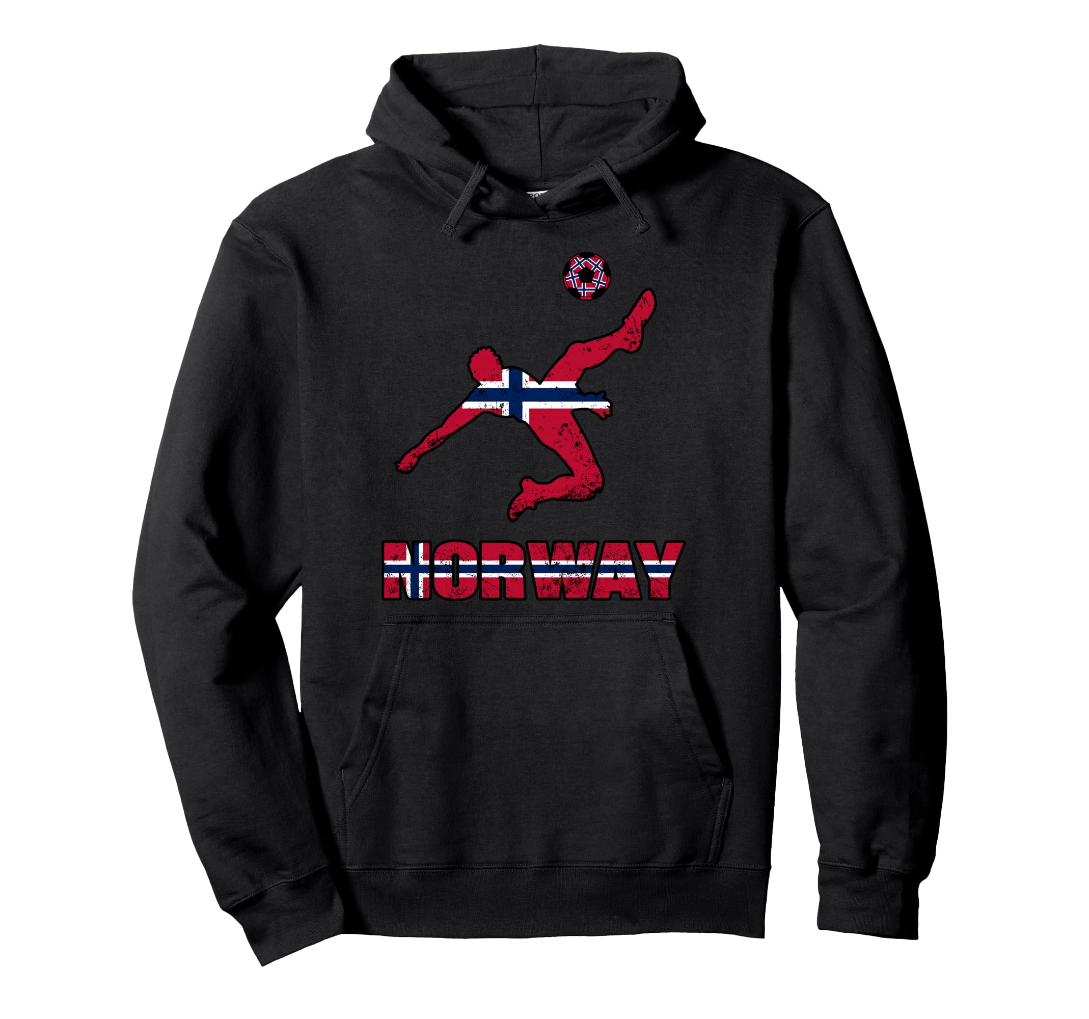 Norway Football Soccer Game Player Hoodie - Aesthetic Graphic Men Women