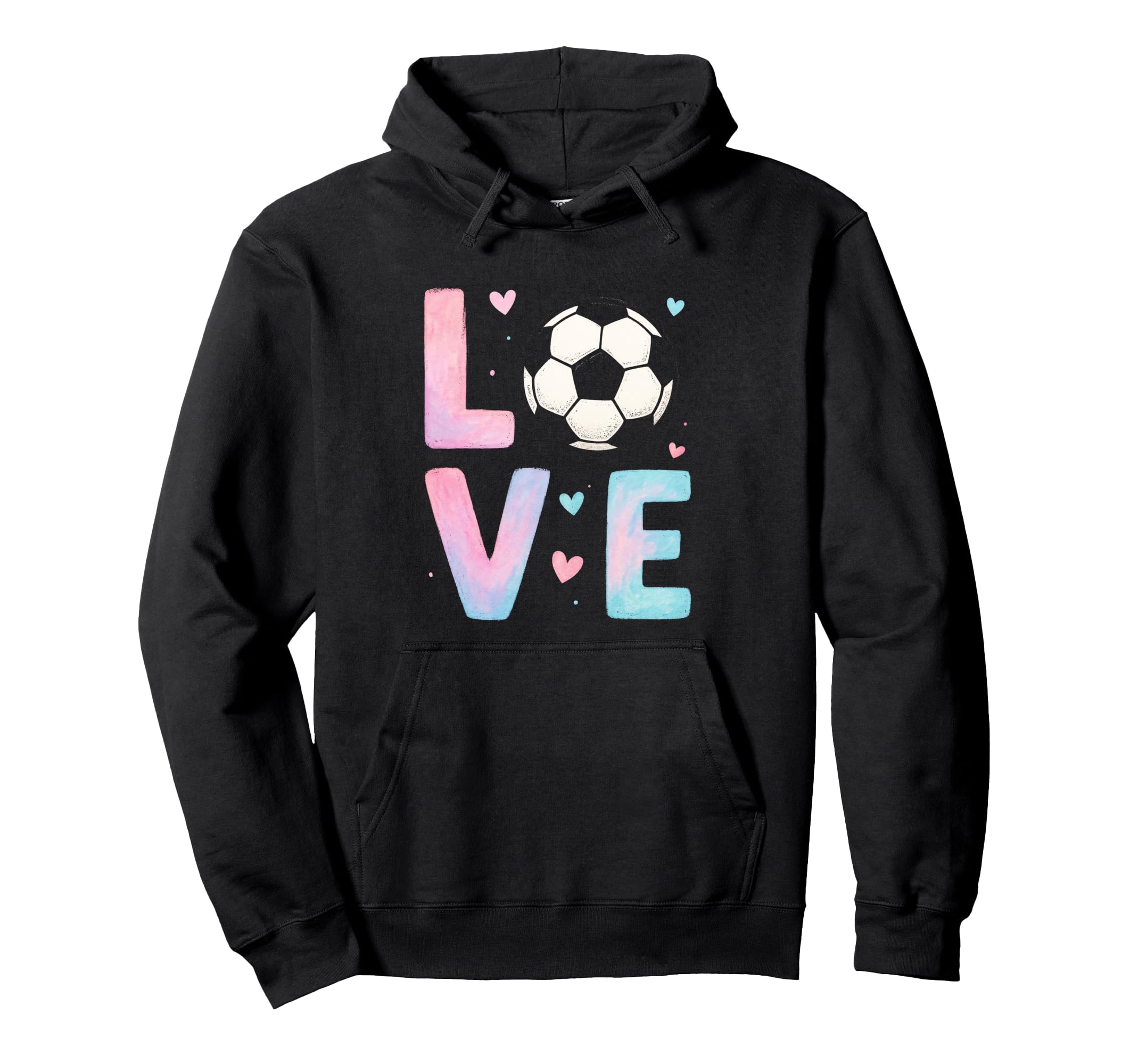 Love Soccer Art Sport Enthusiasts Hoodie - Streetwear Style Men Women