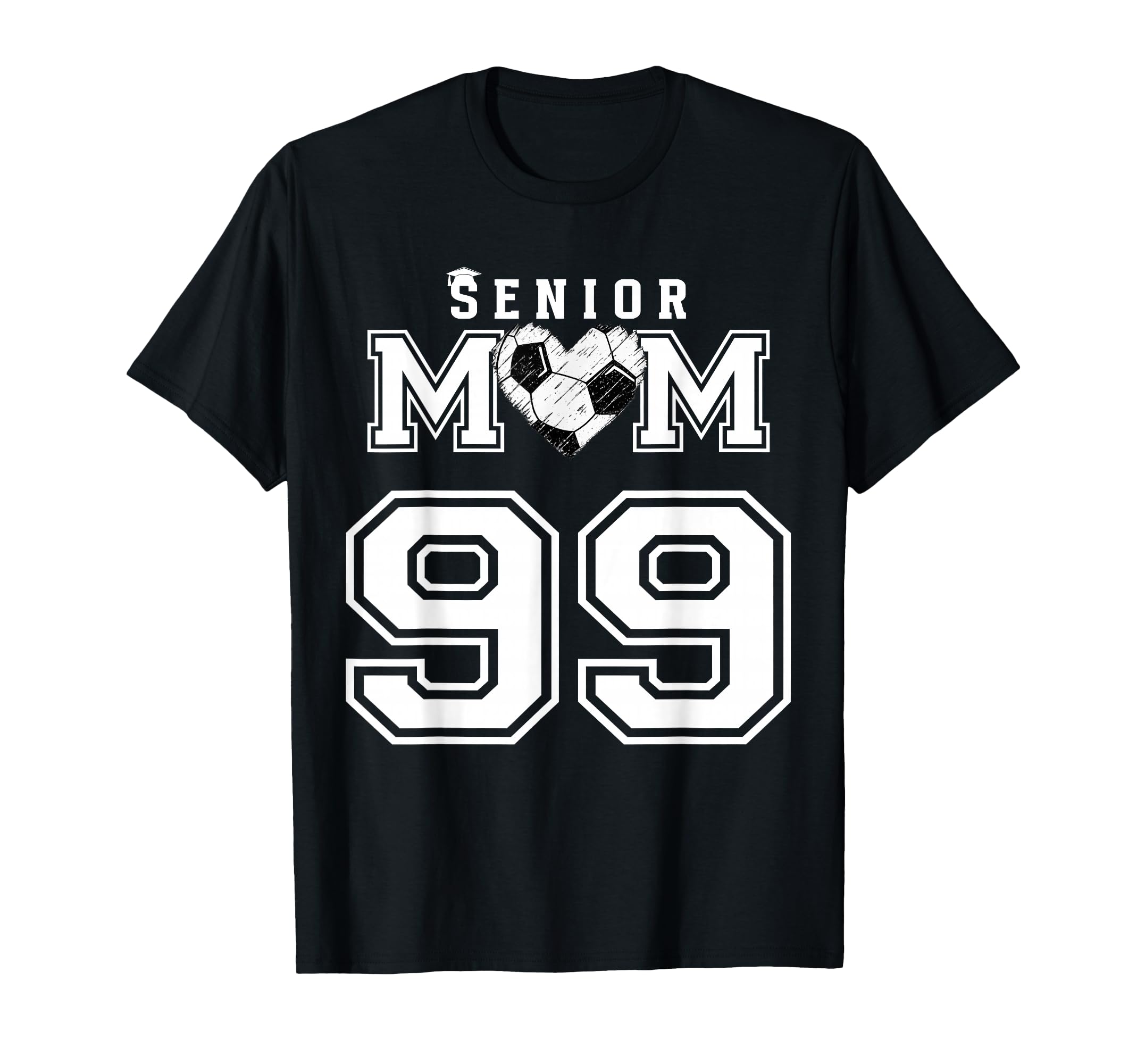 Proud Senior Soccer Mom Player Number T-Shirt - Streetwear Style Men Women