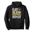 Soccer Repeat Soccer Player Soccer Hoodie - Custom Art Print Men Women