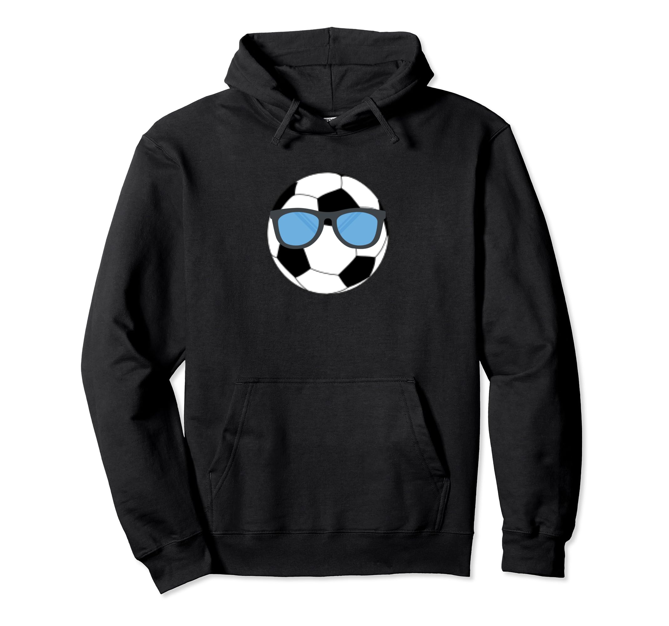 Soccer Ball Sunglasses Soccer Hoodie - Streetwear Style for Adults