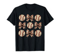Soccer Bow Game Day Baseball T-Shirt - Aesthetic Graphic for Adults