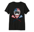 Patriotic Lacrosse Goalie Lax T-Shirt - Streetwear Style Men Women
